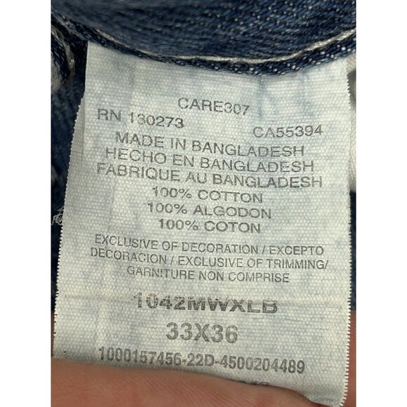 Wrangler 20X Style 42 Vintage Boot Jeans Mens 33x36 (Fits 33x35) Blue Western - Picture 4 of 7